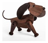 Architectmade | HANS BØLLING | Figura de madera de perro | Madera de nogal Bobby