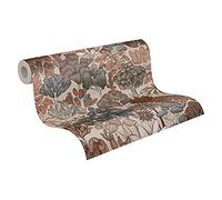 Architects Paper 377575 37757-5 - Papel pintado, diseño de selva, 10,05 x 0,53 m, color beige, rojo, naranja, fabricado en Alemania