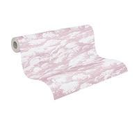 Architects Paper Clouds Jungle 377051 37705-1 - Papel pintado (10,05 m x 0,53 m), color rosa y blanco