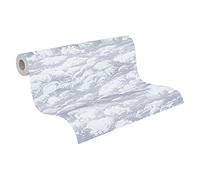 Architects Paper Clouds Jungle 377054 37705-4 - Papel pintado (10,05 m x 0,53 m), color gris y blanco