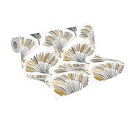 Architects Paper Jungle Chic 377084 37708-4 - Papel pintado (10,05 m x 0,53 m), color amarillo y gris