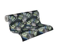 Architects Paper Jungle Chic 377085 37708-5 - Papel pintado (10,05 m x 0,53 m), color verde y negro