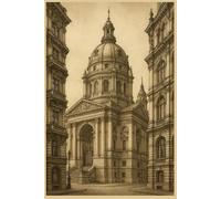 Architectural Grandeur - Classical Sketch Notebook: A Lined Journal Featuring Vintage-Style Ink Drawings of European Architecture