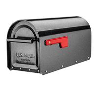 ARCHITECTURAL MAILBOXES 256295 Buzón de Montaje de Poste Resistente, Peltre