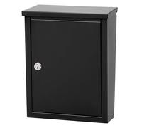 ARCHITECTURAL MAILBOXES 2580B-10 Chelsea - Buzón de Pared con Bloqueo, Negro Satinado, M