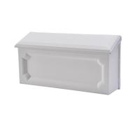 Architectural Mailboxes Windsor Plastic Wall Mount Mailbox WMH00WAM White Small Capacity