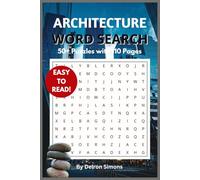 Architecture Word Search Book: Word Searches with Easy to Read Print about Architecture, Tools, Buildings and More | 6x9 inches, 110 pages | 50+ Puzzles...