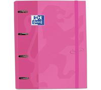 Archivador 4 anillas con recambio y goma Oxford TOUCH, Tapa Extra dura A4+ con Recambio 100 Hojas, Cuadrícula 5x5