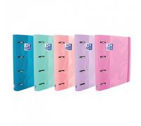 Archivador A4+ 4 anillas 35mm cierre goma recambio 100h colores surtidos OptikPaper