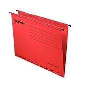 Archivador colgante Esselte Classic, reforzado, A4, paquete de 25, pestañas incluidas, color rosso 1