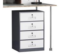 Archivador con cerradura, archivador vertical de metal para oficina en casa, archivador estrecho de acero para documentos A4/legal/carta