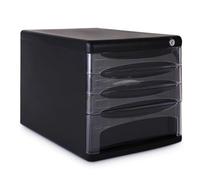 Archivador con cerradura con 4 cajones, almacenamiento seguro de documentos para oficina y hogar, solución de archivo eficiente
