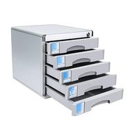 Archivador de 7 niveles con cerradura A4 con cajón para oficina y hogar, caja de archivo portátil para facturas, registros de impuestos y carpetas, solución de almacenamiento segura