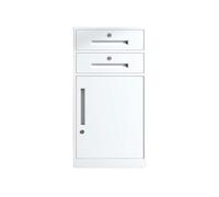 Archivador de acero grueso para oficina, 85 cm de altura, gabinete de almacenamiento de oficina, gran capacidad, gabinete de archivos para el hogar, cajón de oficina (blanco)