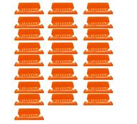 Archivador de archivos, 25 registros colgantes e insertos para identificar rápidamente carpetas colgantes de plástico, fácil de leer, artesanía (naranja talla única)