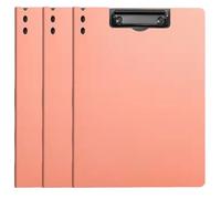 Archivador de archivos con doble clip de fijación para organizar el formato de carta de papel, carpeta sin agujeros con pinza de resorte para suministros de oficina