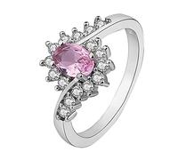 Archivador de cosas Anillos de plata para mujer Anillos de diamantes de imitación Anillos para hombres para mujeres Anillos y mujeres Organizador Banda Joyería, 6, Acero inoxidable, Sin piedras