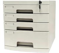 Archivador de Documentos con Cerradura de 2 a 14 Niveles con Llaves, Organizador de Cajones PortáTil para Oficina, Hogar, Biblioteca, Varios Estilos(Medium (4 Layers))
