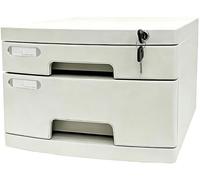 Archivador de Documentos con Cerradura de 2 a 14 Niveles con Llaves, Organizador de Cajones PortáTil para Oficina, Hogar, Biblioteca, Varios Estilos(Small (2 Layers))