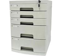 Archivador de Documentos con Cerradura de 2 A 14 Niveles con Llaves, Organizador de Cajones PortáTil con íNdice de Etiquetas para Oficina, Hogar y Biblioteca(Large (5 Layers))