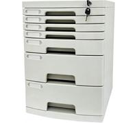 Archivador de Documentos con Cerradura de 2 A 14 Niveles con Llaves, Organizador de Cajones PortáTil con íNdice de Etiquetas para Oficina, Hogar y Biblioteca(Large (7 Layers))