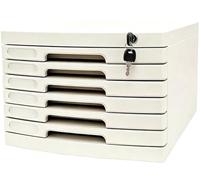 Archivador de Documentos con Cerradura de 2 a 14 Niveles con Llaves, Organizador de Cajones PortáTil para Oficina, Hogar, Biblioteca, Varios Estilos(Small (6 Layers))