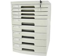 Archivador de Documentos con Cerradura de 2 a 14 Niveles con Llaves, Organizador de Cajones PortáTil para Oficina, Hogar, Biblioteca, Varios Estilos(Large (9 Layers))