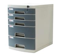 Archivador de escritorio, organizador de almacenamiento de plástico multicapa para documentos de oficina, cajones seguros, diseño de 4 capas