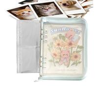 Archivador de fotos A5 - PVC 23,5x18,8x2,9cm | Organizador de almacenamiento de pegatinas con 10 bolsillos transparentes, pantalla colección, archivo de memoria, álbum bolsillo transparente | Inicio d