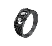 Archivador de llaveros con incrustaciones, joyas animales unisex para hombres y mujeres expositor dardos anillos, talla única, acero de titanio, Sin piedras preciosas
