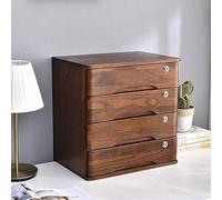 Archivador de madera con cerradura, organizador de almacenamiento de oficina duradero para documentos, solución de escritorio segura para oficina, estudio, banco de trabajo