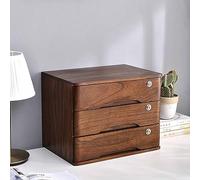 Archivador de madera con cerradura, organizador de almacenamiento de oficina duradero para documentos, solución de escritorio segura para oficina, estudio, banco de trabajo
