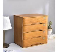 Archivador de madera con cerradura, organizador de almacenamiento de oficina duradero para documentos, solución de escritorio segura para oficina, estudio, banco de trabajo