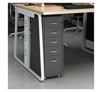 Archivador de metal con cerradura móvil de 5 cajones para solución de almacenamiento legal/carta/A4, diseño elegante para una gestión eficiente del espacio de trabajo