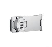 Archivador de oficina sin llave, cerradura mecánica de puerta para armarios y cajones, cerradura segura con construcción de aleación de zinc (plata 1#)