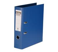 Archivador de palanca Elba de 80 mm de lomo tamaño din a4 cartón forrado de color azul con rado