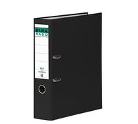 Archivador de palanca elba carton forrado folio negro lomo de 80 mm rado chic