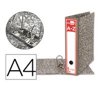 Archivador de palanca liderpapel a4 classic red carton entrecolado sin rado lomo 80mm gris compresor metalico - AZ03