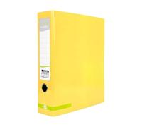 Archivador de palanca liderpapel a4 color system forrado sin rado lomo 80mm amarillo compresor metalico - AZ36