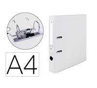Archivador de palanca liderpapel a4 documenta forrado pvc con rado lomo 52mmblanco compresor metalico - AY18