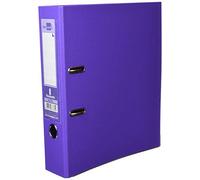 Carpeta A4 Palanca PVC Forrado Lomo Rado 75mm Lila Metal Compresor