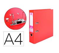 Archivador de palanca liderpapel a4 documenta forrado pvc con rado lomo 75mm rojo compresor metalico - AZ27