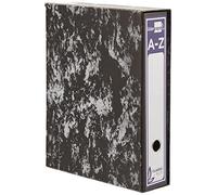 Archivador de palanca liderpapel carton forrado folio jaspeado negro con caja classic blue - AZ50