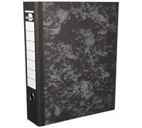 Archivador de palanca liderpapel folio carton forrado sin rado lomo 80mm negro compresor metalico - AZ08