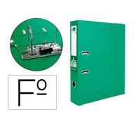 Archivador de palanca liderpapel folio documenta forrado pvc con rado lomo 75mm verde compresor metalico - AZ34