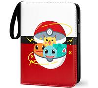 Archivador de tarjetas, capacidad de 50 páginas de 400 tarjetas, organizador de tarjetas, titular de tarjetas, de piel impermeable, cremallera, un regalo para niños y niñas (R400)