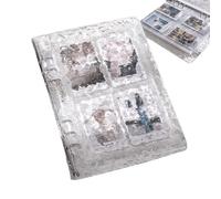 Archivador de tarjetas fotográficas | Archivador de almacenamiento A5 con 10 páginas interiores, Álbum de fundas transparentes con 40 ranuras para guardar colección de recuerdos intercambios