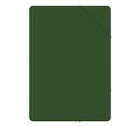 Archivador elástico de Office Products PP A4 500 MICR verde/archivador de documentos/tipo 3 solapas/tipo con goma de borrar/material-PP/color-verde/formato A4 / dimensiones (mm)-240 x 320