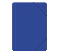 Archivador elástico Office Products PP A4 500 MICR azul/archivador de documentos/tipo 3 solapas/tipo con borrador/material-PP/color-azul/formato-A4/dimensiones (mm)-240x320