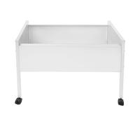 Archivador enrollable de plata con ruedas, carro de archivos enrollable para carpetas colgantes, para oficinas, salas de conferencias, estudios, apartamentos, 70 x 37 x 60 cm